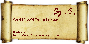 Szórát Vivien névjegykártya